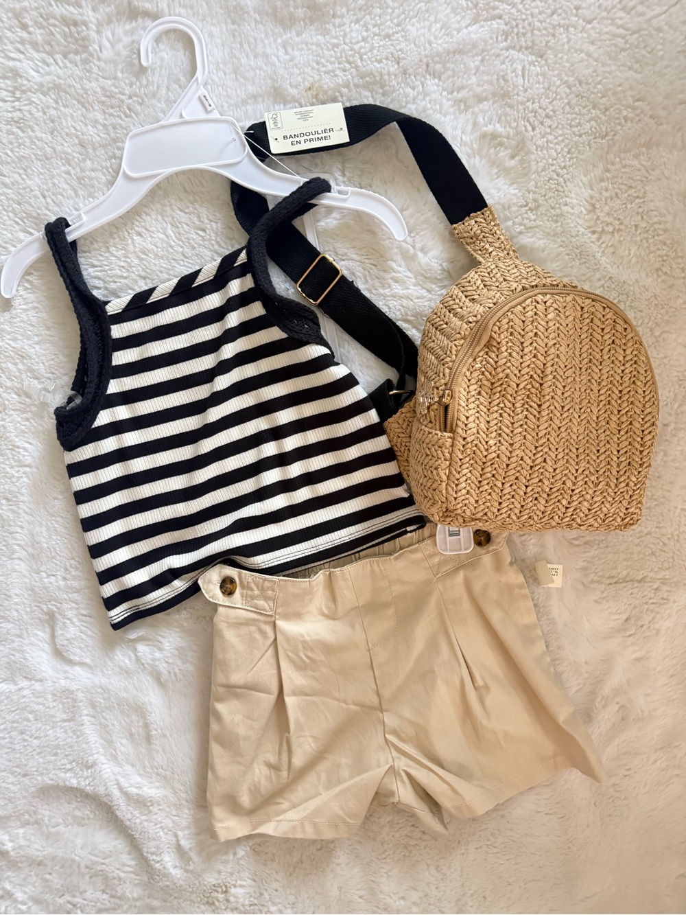 NWT Max Studio Girl’s Tank/Short Set w/ Crossbody Bag